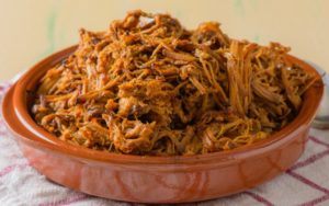 Pulled pork med BBQ-saus