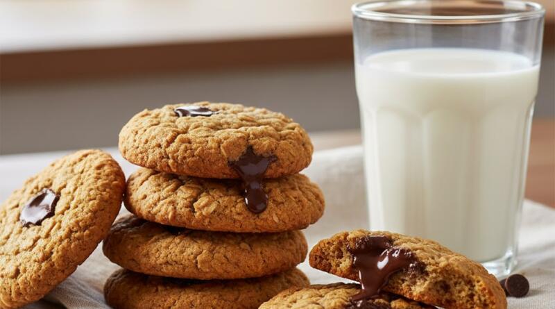 havrekjeks med sjokolade