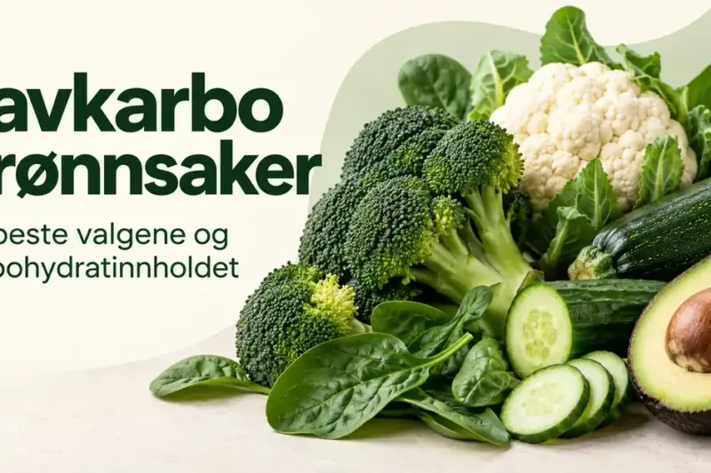 Lavkarbo grønnsaker: de beste valgene og karbohydratinnholdet