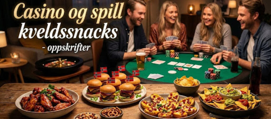 Casino og spill kveldssnacks - oppskrifter